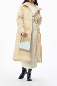BEIGE TRACEY COAT doudoune matelassée