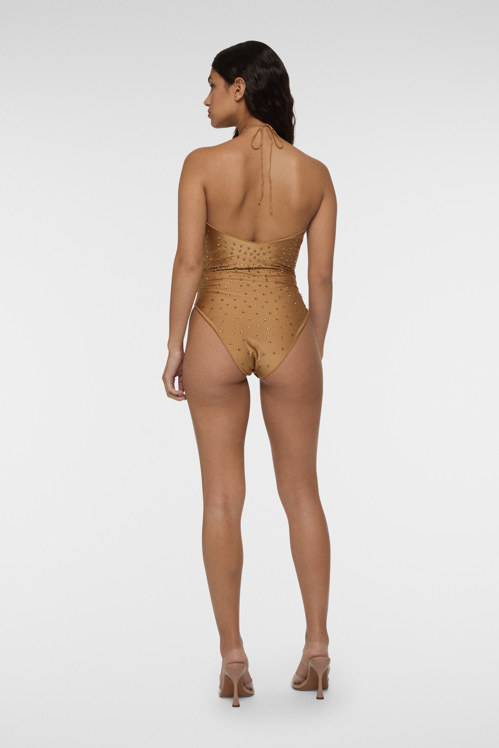 Maillot une pièce Gem collier - Sandstone