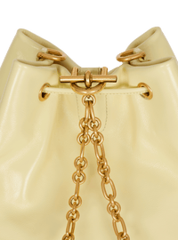 Sac à dos pulse en cuir de veau - Vanille