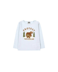 T-shirt Taxi en coton - Bleu Nuageux
