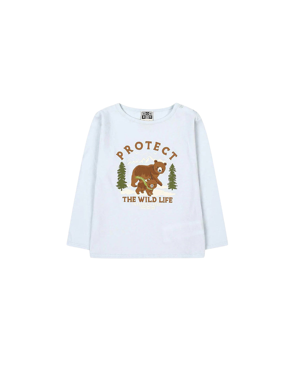 T-shirt Taxi en coton - Bleu Nuageux