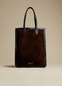 Grace tote in leather - Coffee