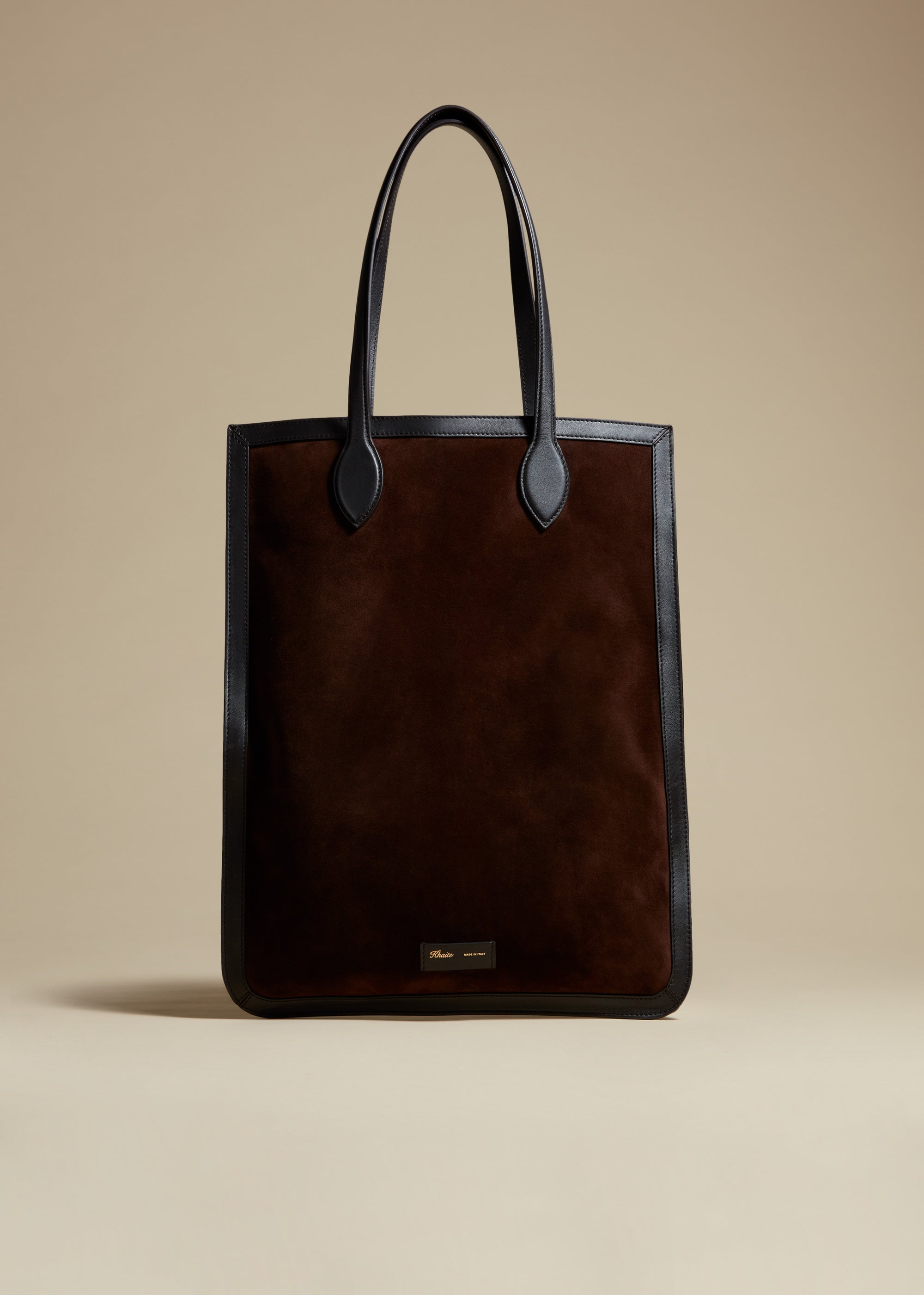 Grace tote in leather - Coffee