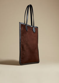 Grace tote in leather - Coffee