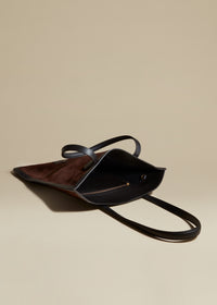 Grace tote in leather - Coffee