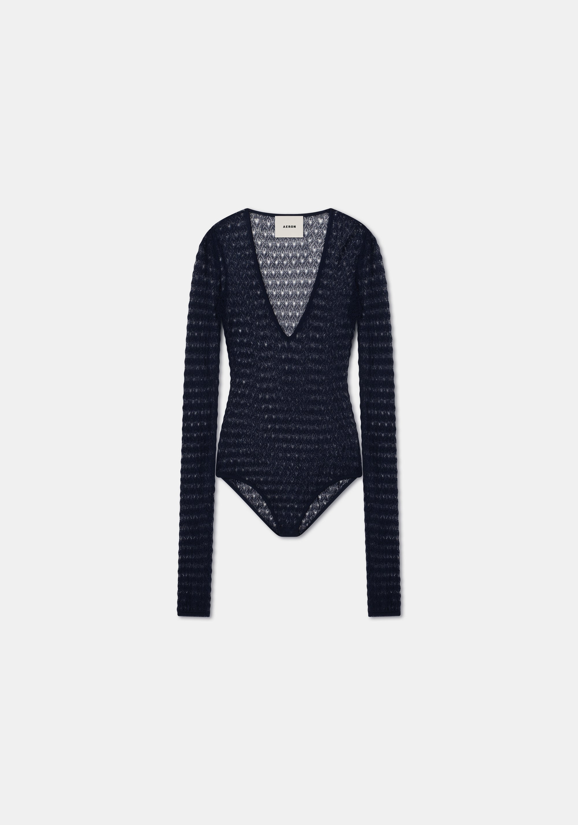 Grain openwork bodysuit - Midnight Blue