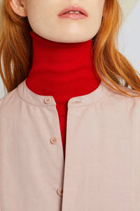 Blouse Grand Pere coupe droite - Pink