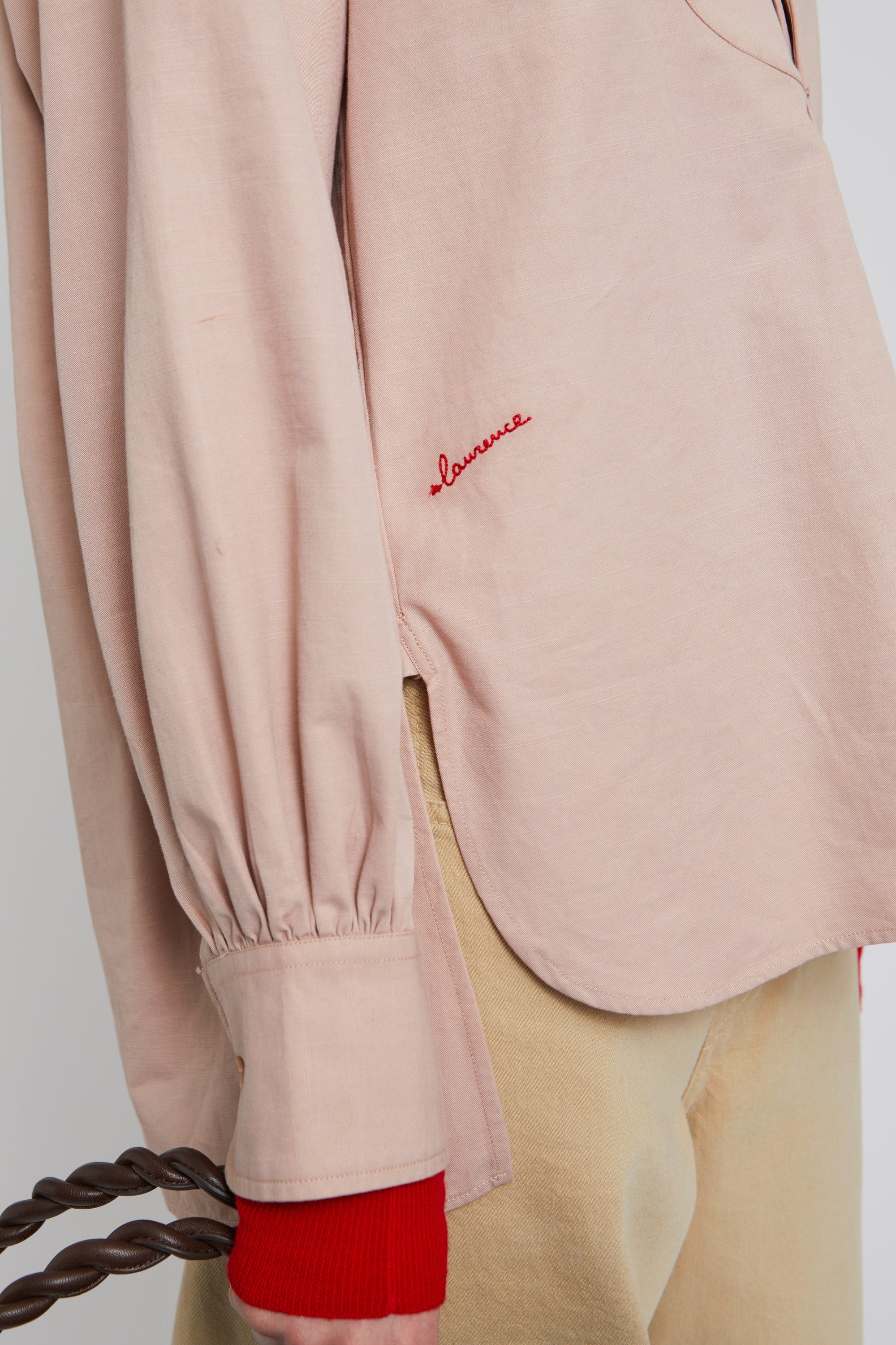 Blouse Grand Pere coupe droite - Pink
