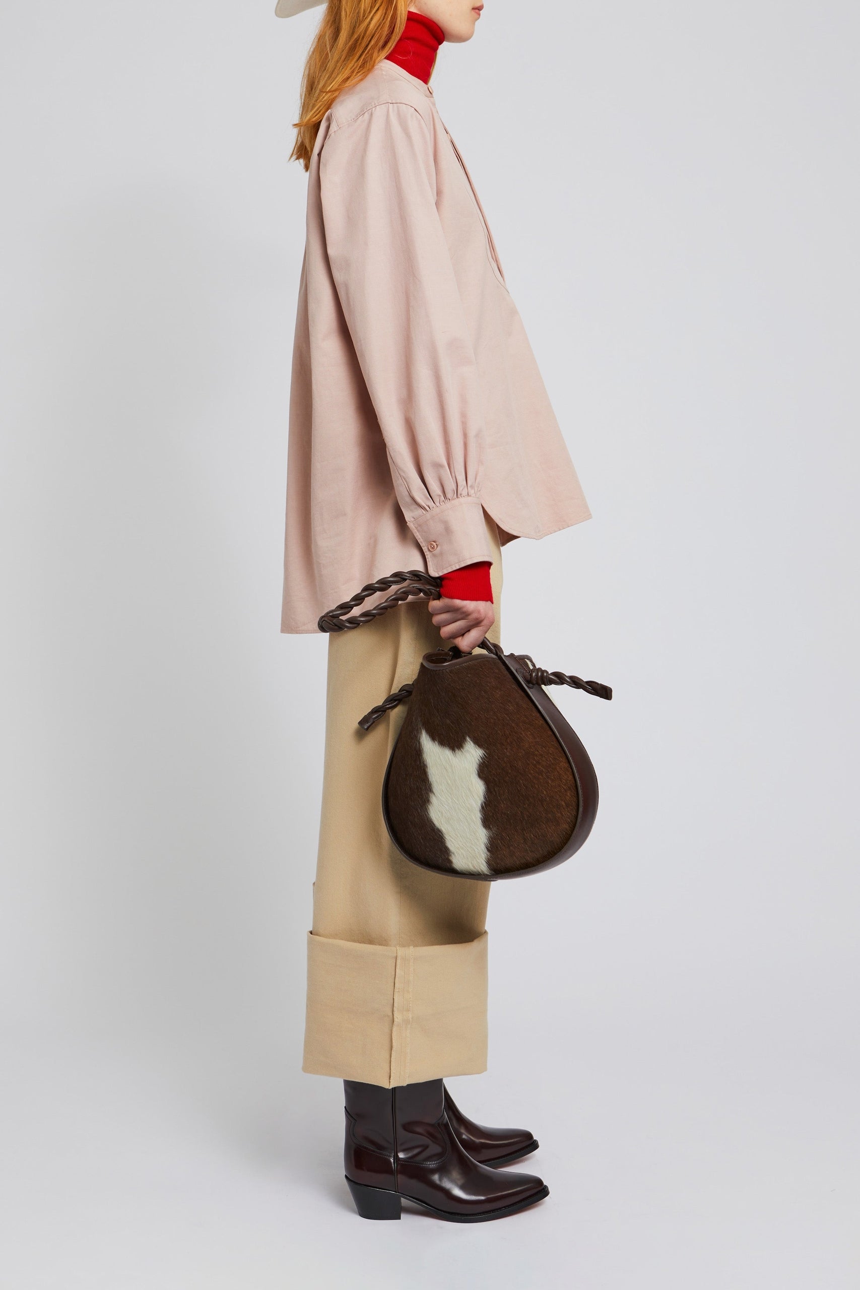Blouse Grand Pere coupe droite - Pink