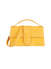 Grand sac Bambino avec logo en cuir - Orange