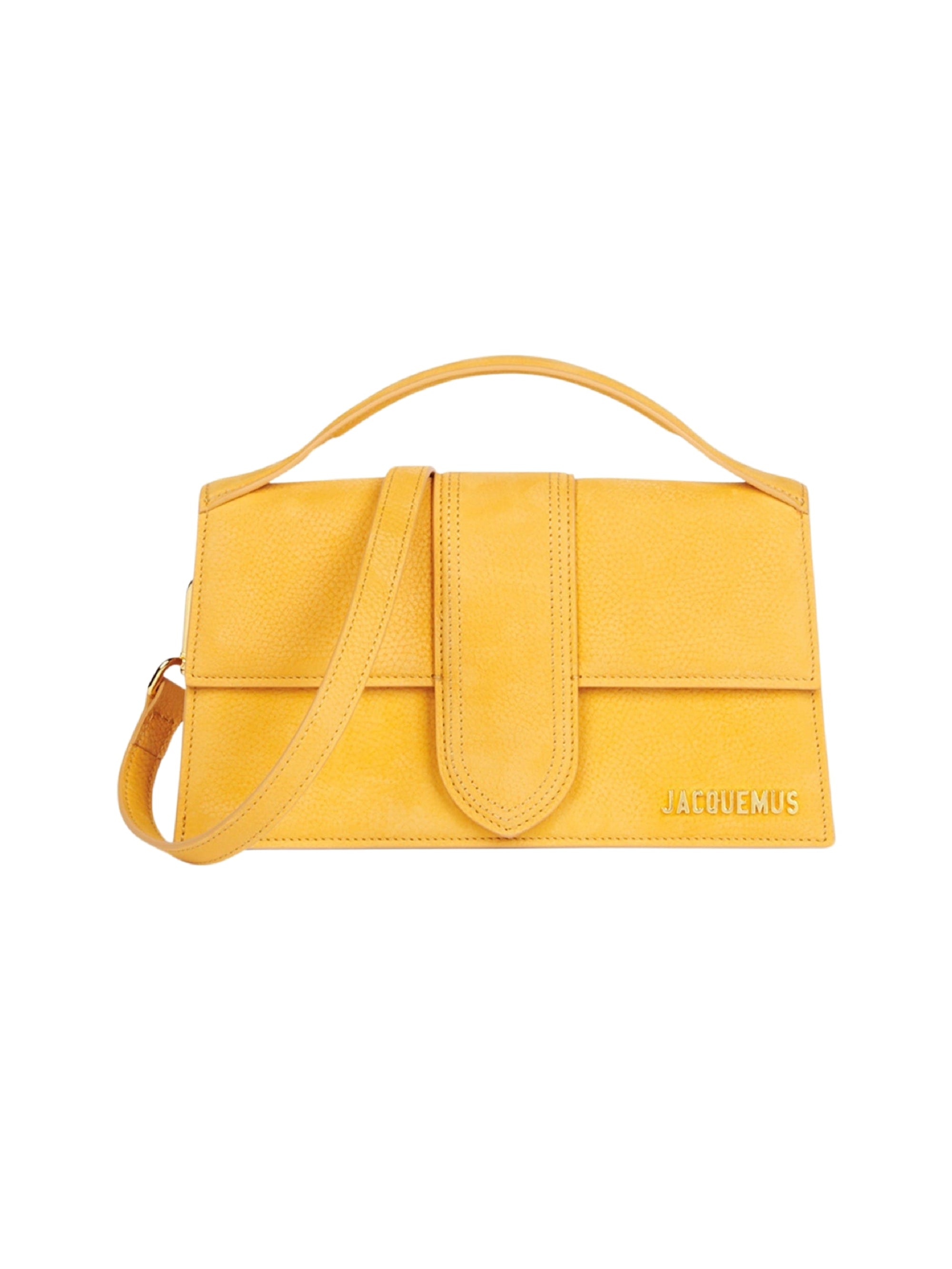 Grand sac Bambino avec logo en cuir - Orange