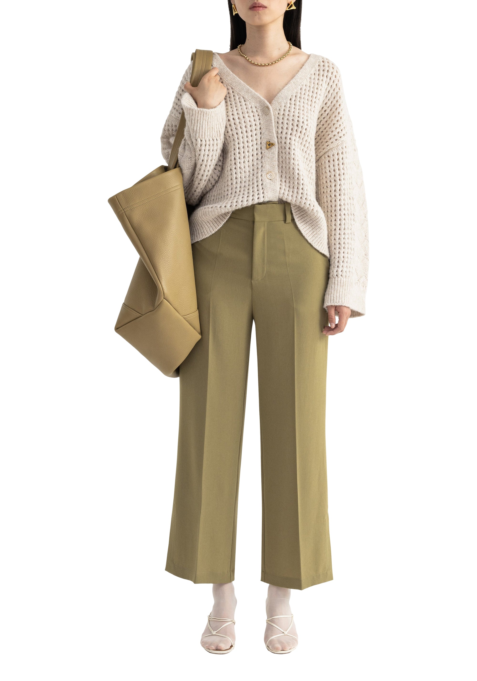 Pantalon droit Griffin - Olive