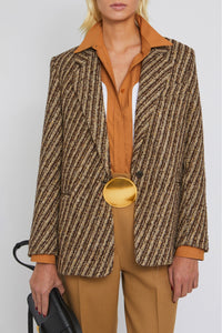 Blazer Ginsberg en laine - Brown