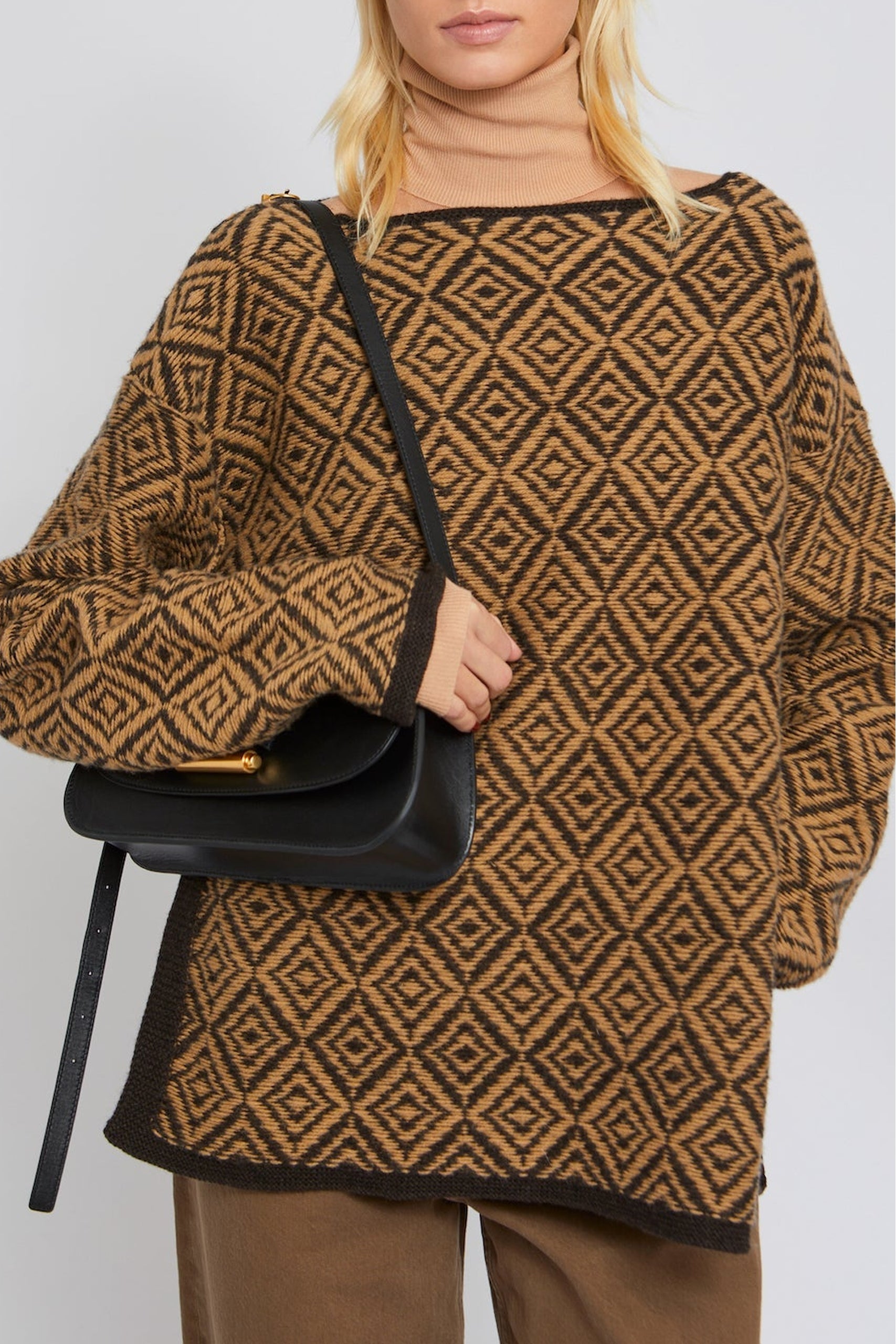 Pull Groovy en laine - Brown