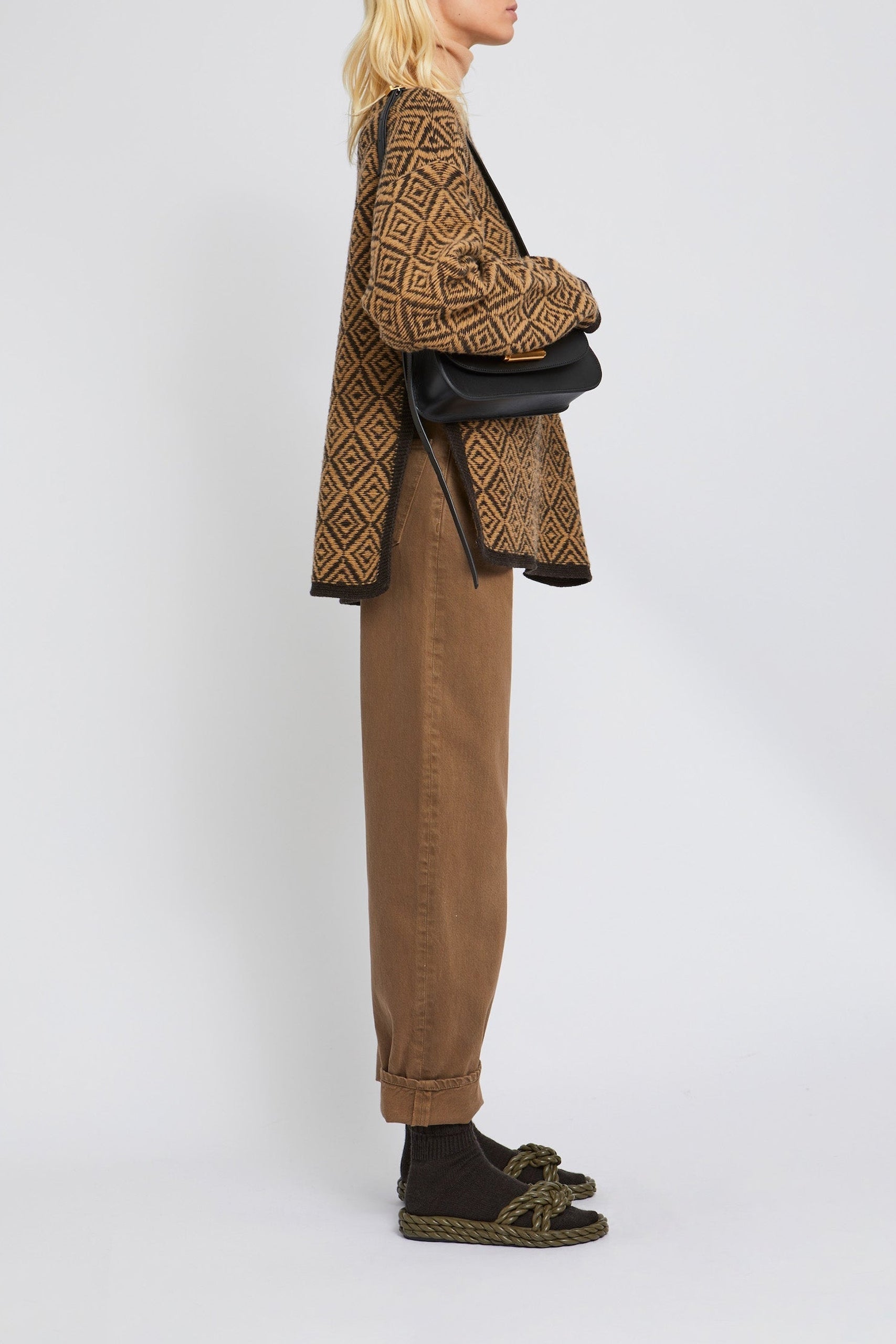 Pull Groovy en laine - Brown