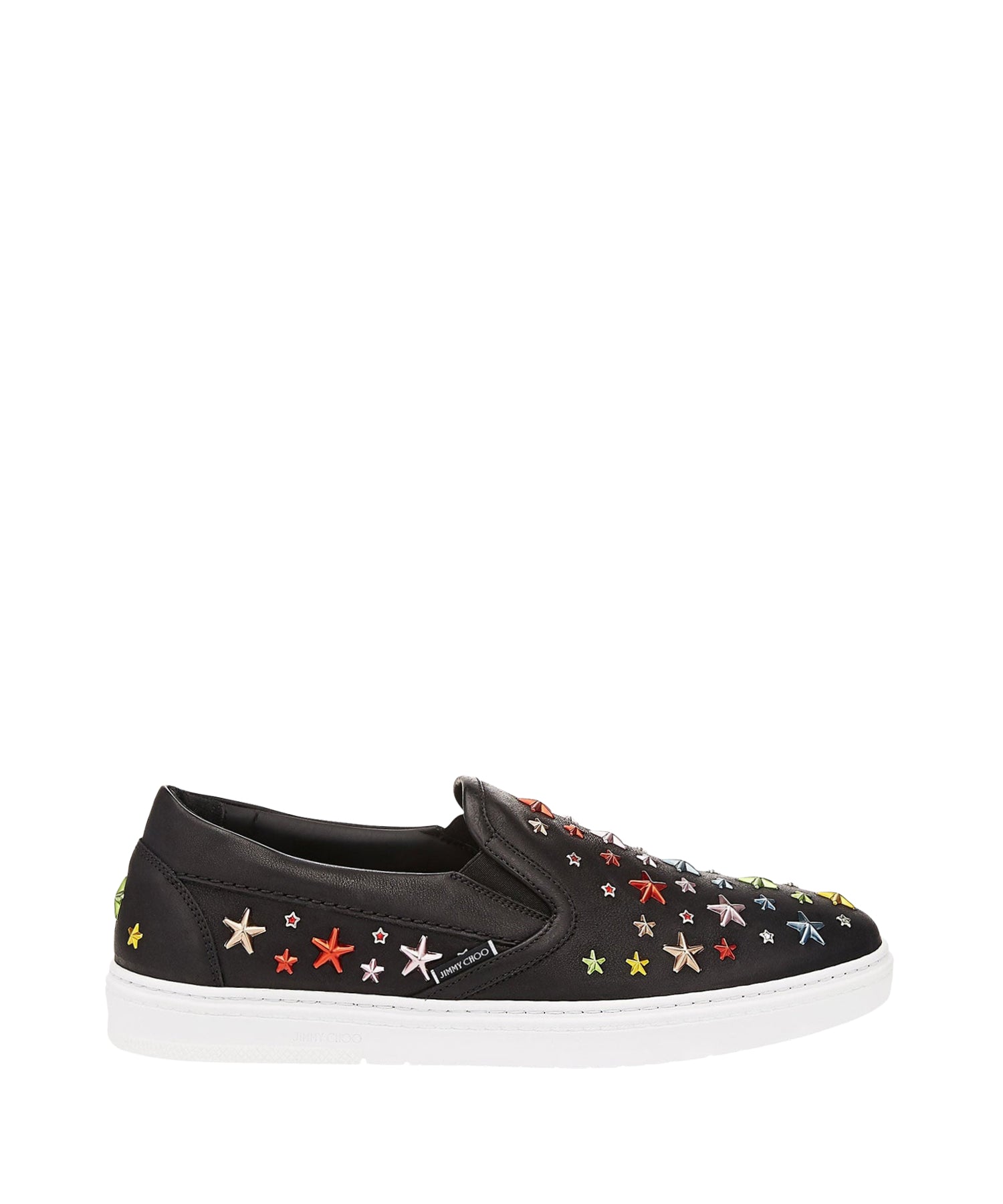 Grove slip-on star leather trainers - Black & Rainbow Mix