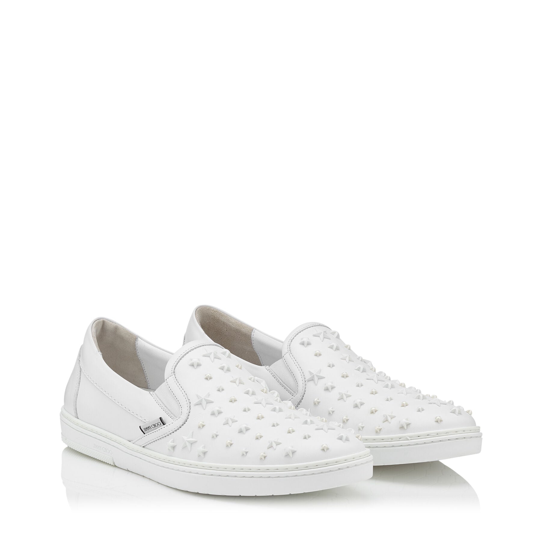 Sneakers Grove en cuir avec étoiles - Ultra White