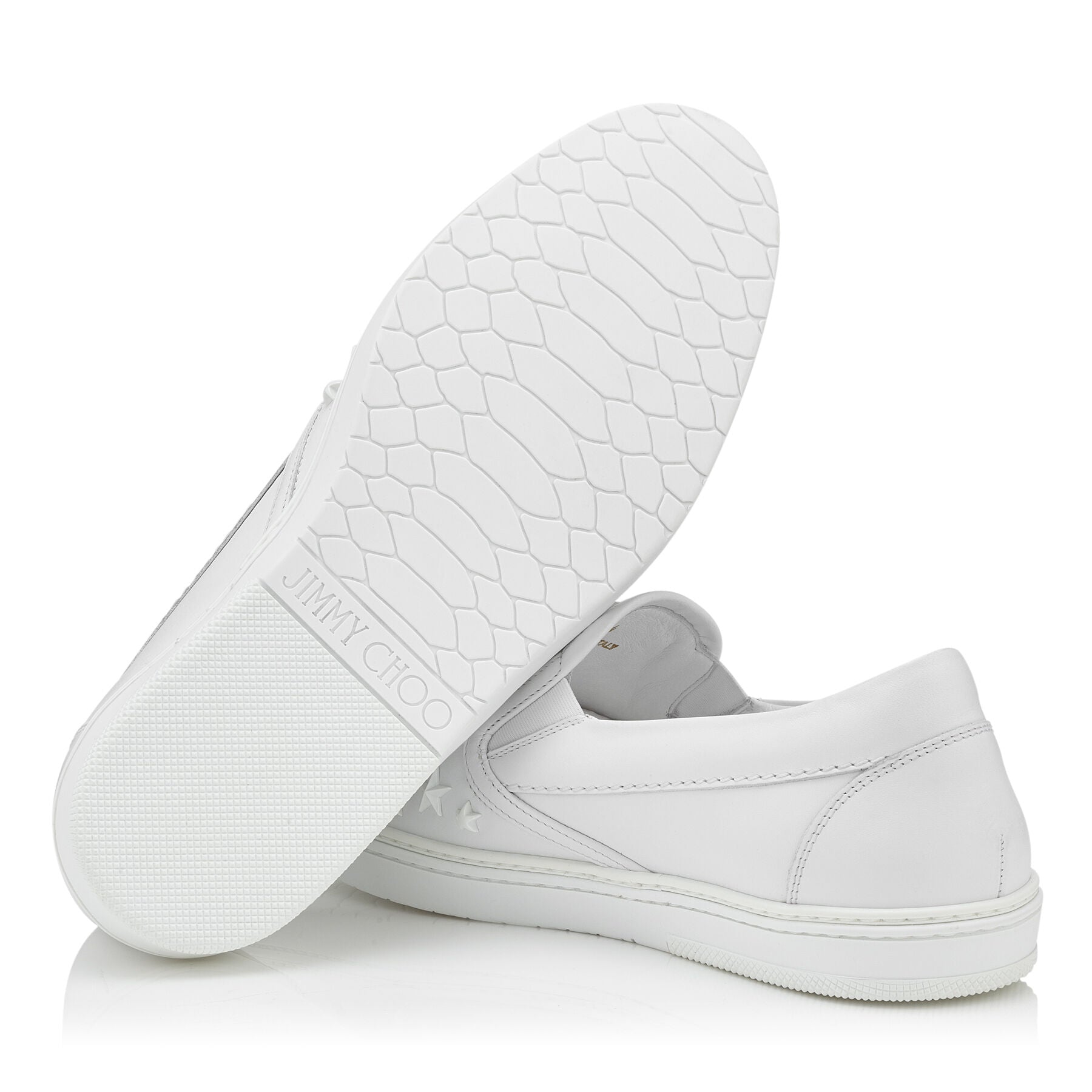 Sneakers Grove en cuir avec étoiles - Ultra White