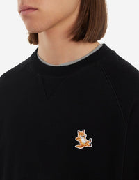 Sweatshirt Fox avec écusson - Black