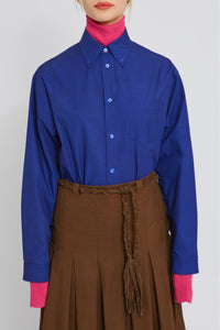 Blouse Gula coupe oversize - Blue