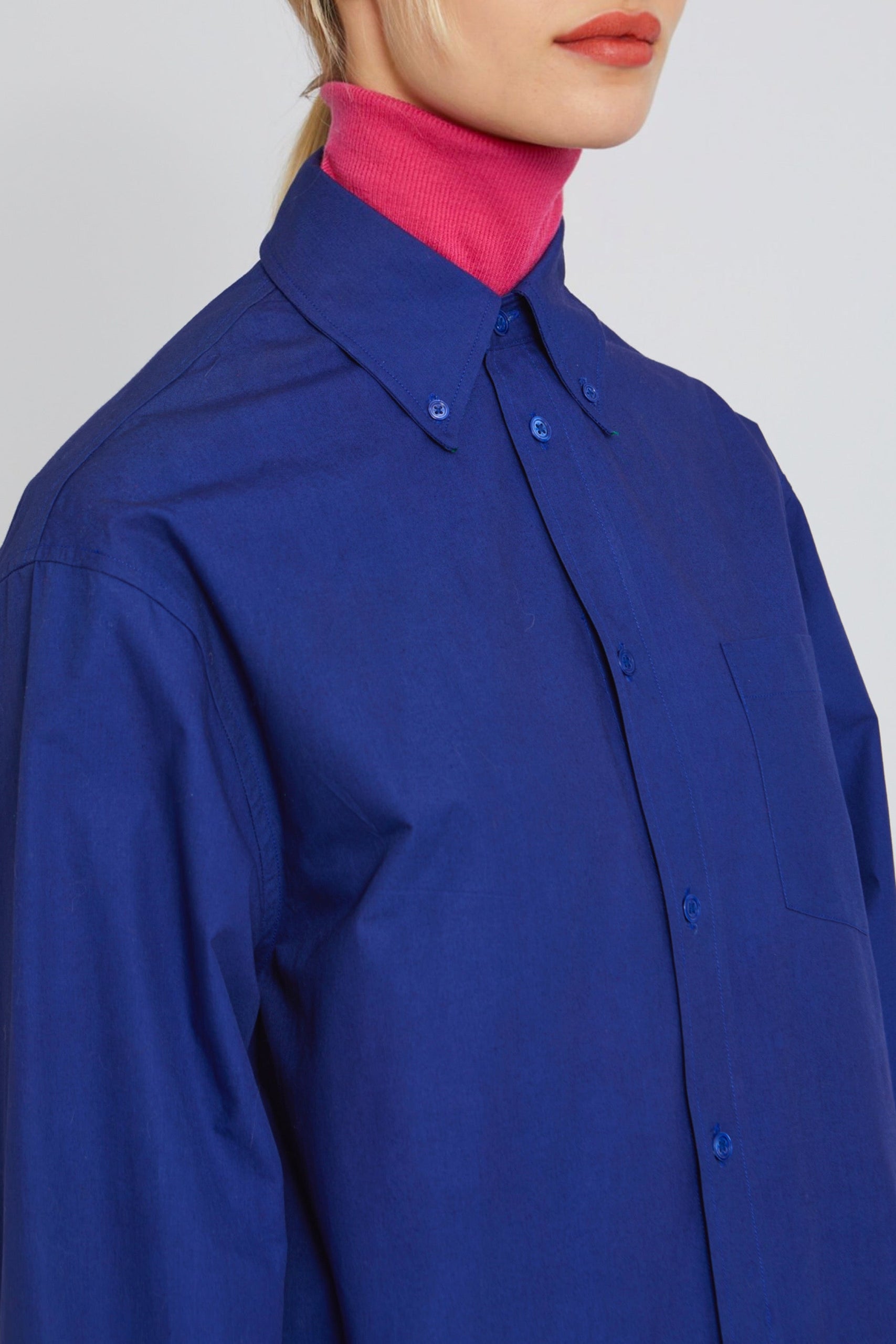 Blouse Gula coupe oversize - Blue