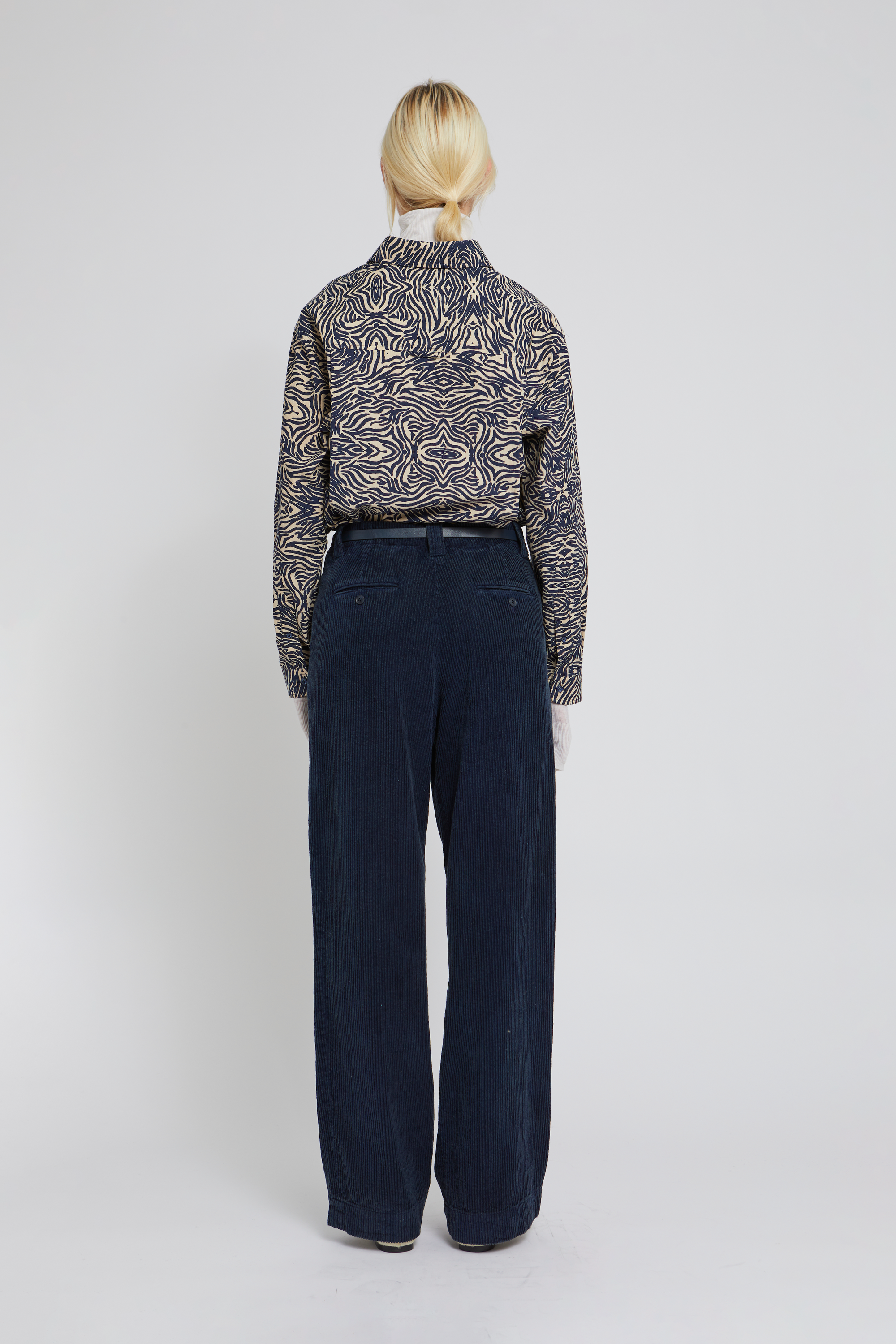 Pantalon Cloche coupe droite - Indigo