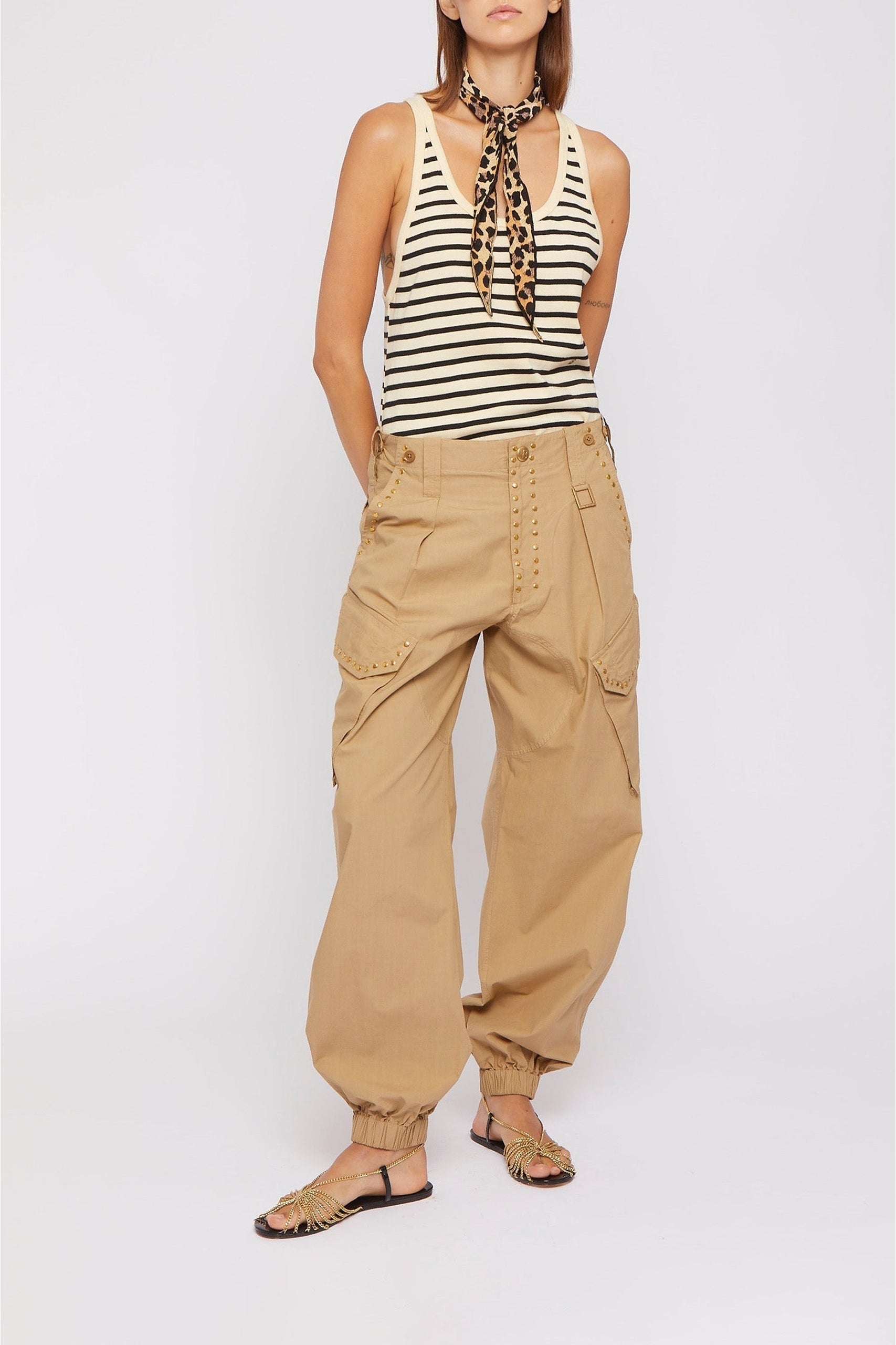 Pantalon Gun coupe cargo - Beige
