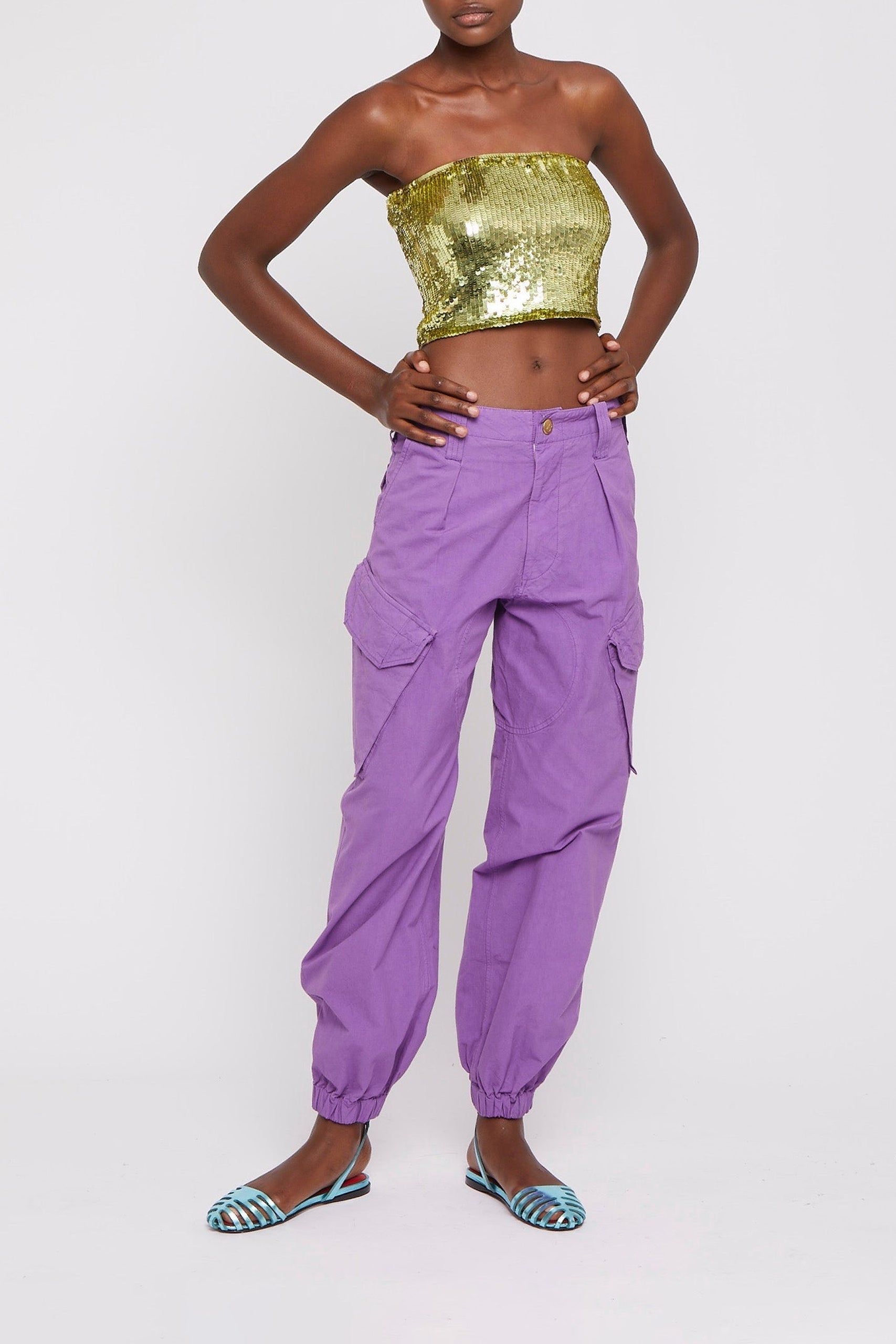 Pantalon cargo Gun - Purple