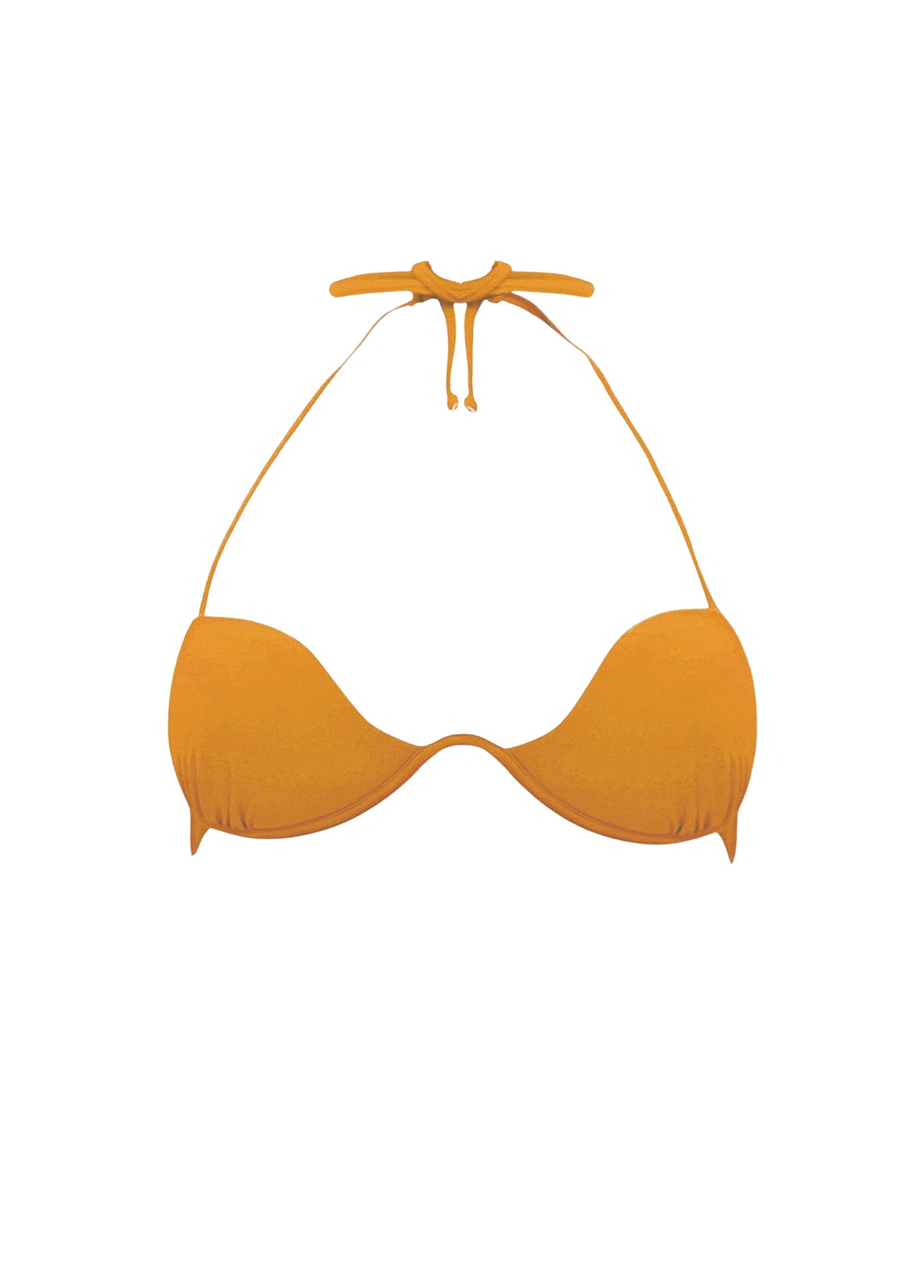 Gura Gathered Balconette Bikini Top - Mustard