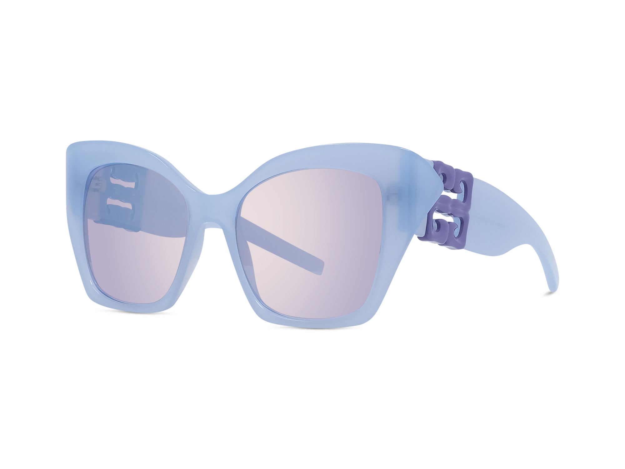 Lunettes de soleil 4G Liquid - Shiny Light Blue & Bordeaux Mirror