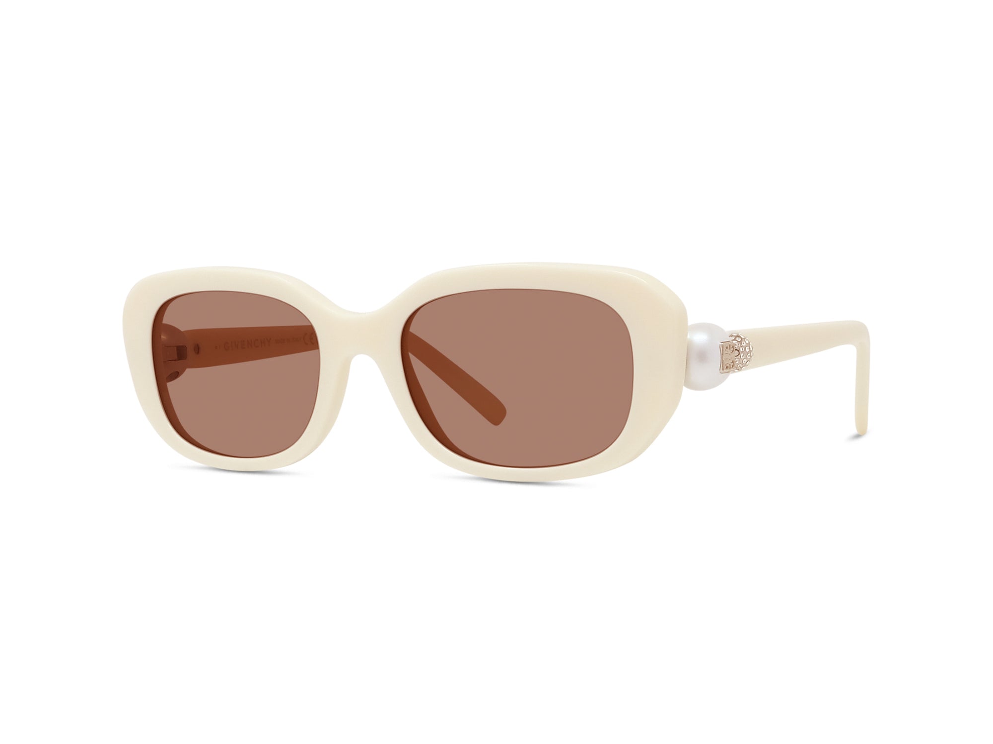 Lunettes de soleil Pearl - White & Bordeaux