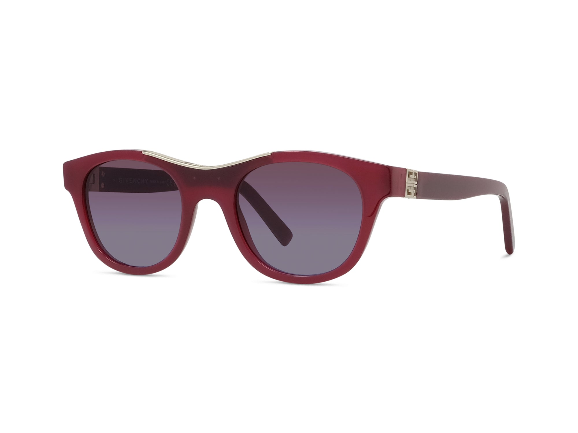 Lunettes de soleil 4G - Shiny Bordeaux & Gradient Brown