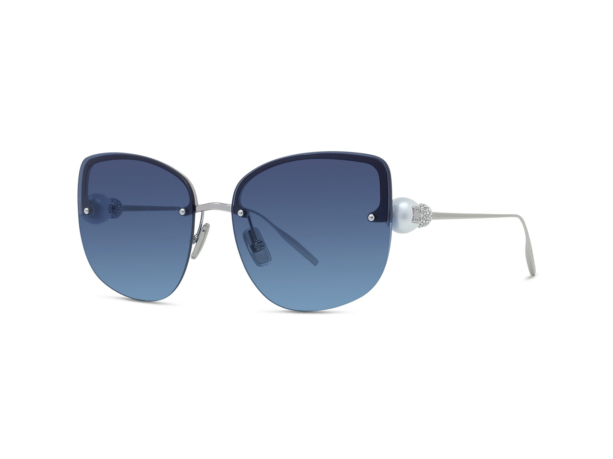 Lunettes de soleil Pearl - Shiny Palladium & Gradient Blue