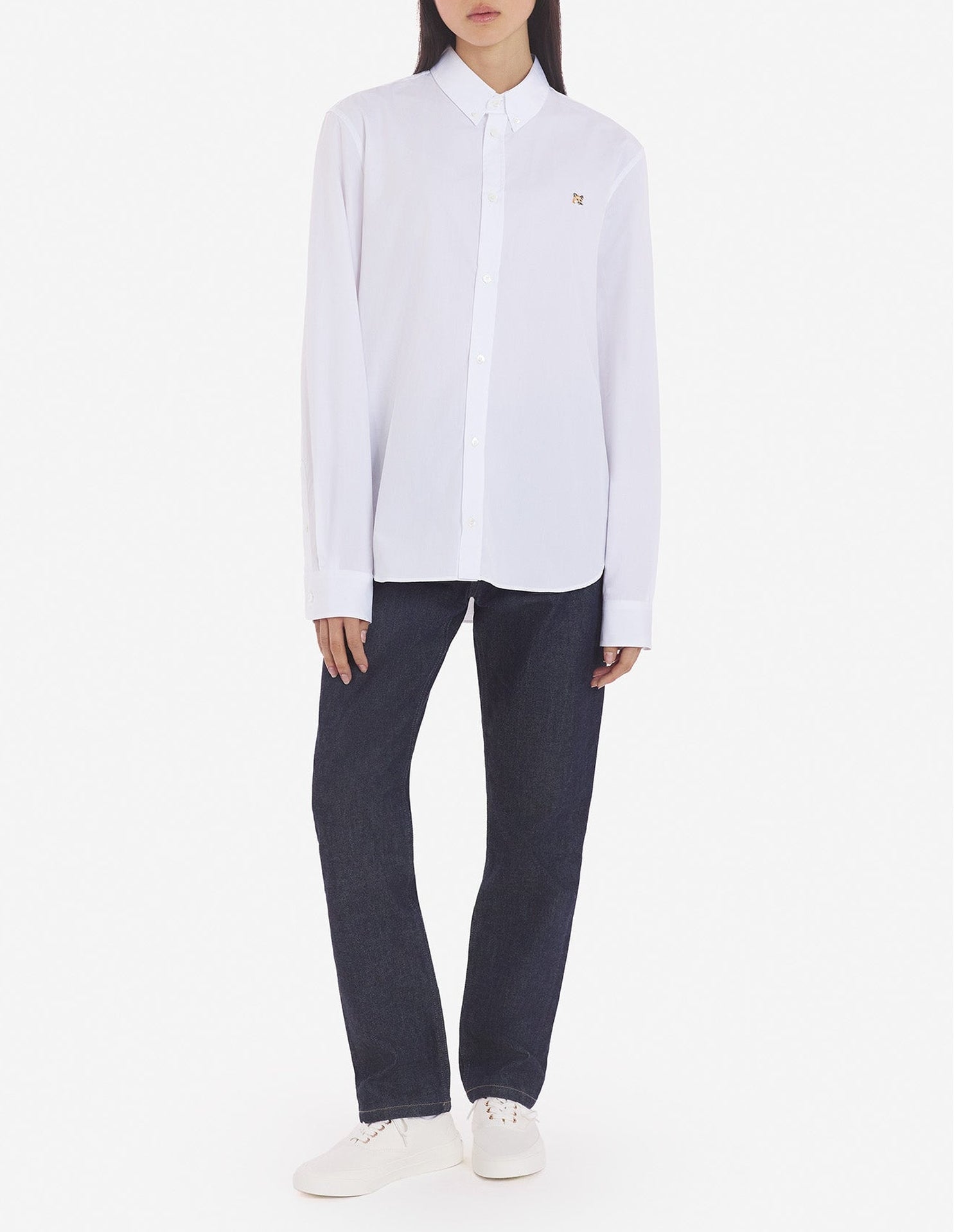 Chemise avec broderie - White