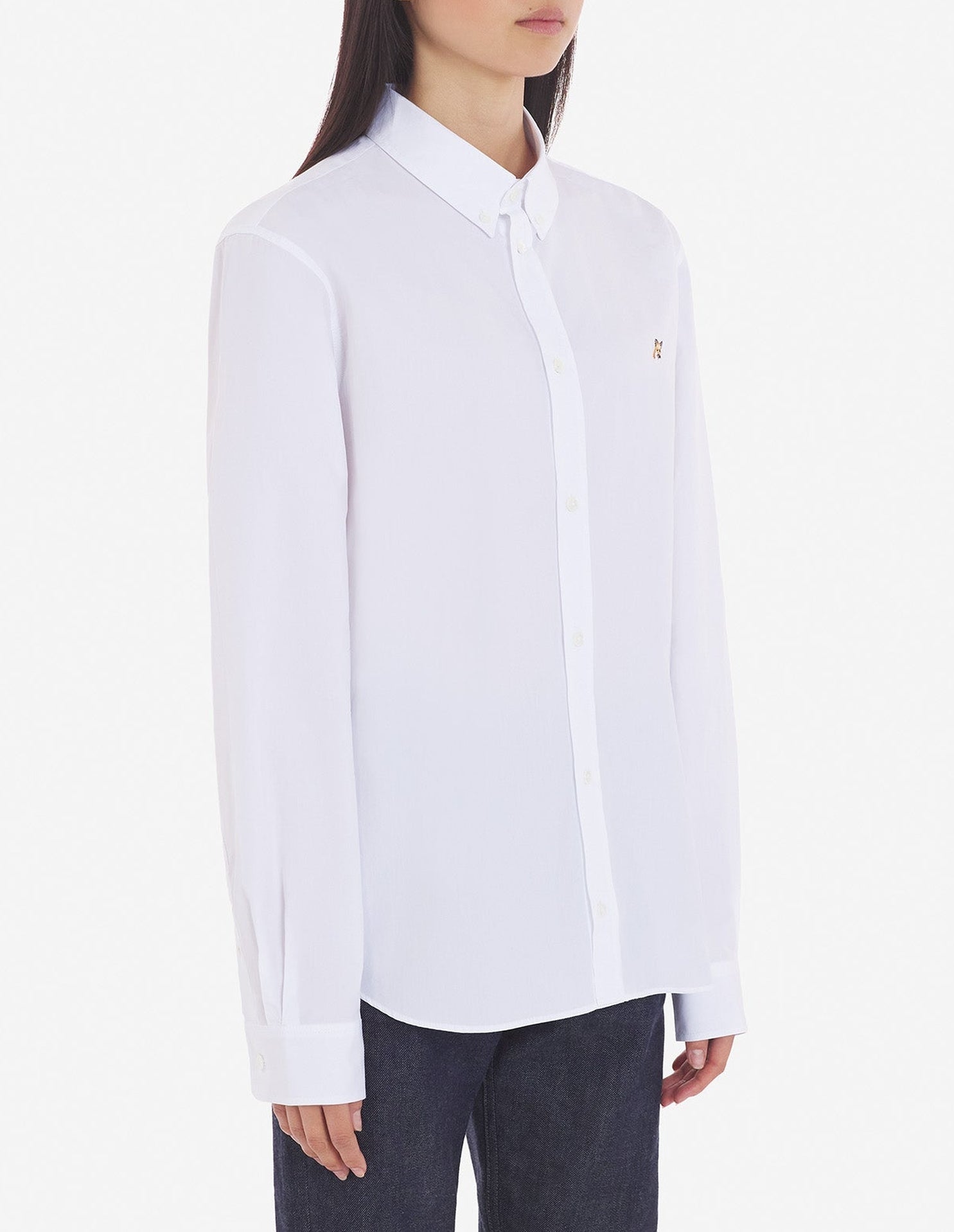 Chemise avec broderie - White
