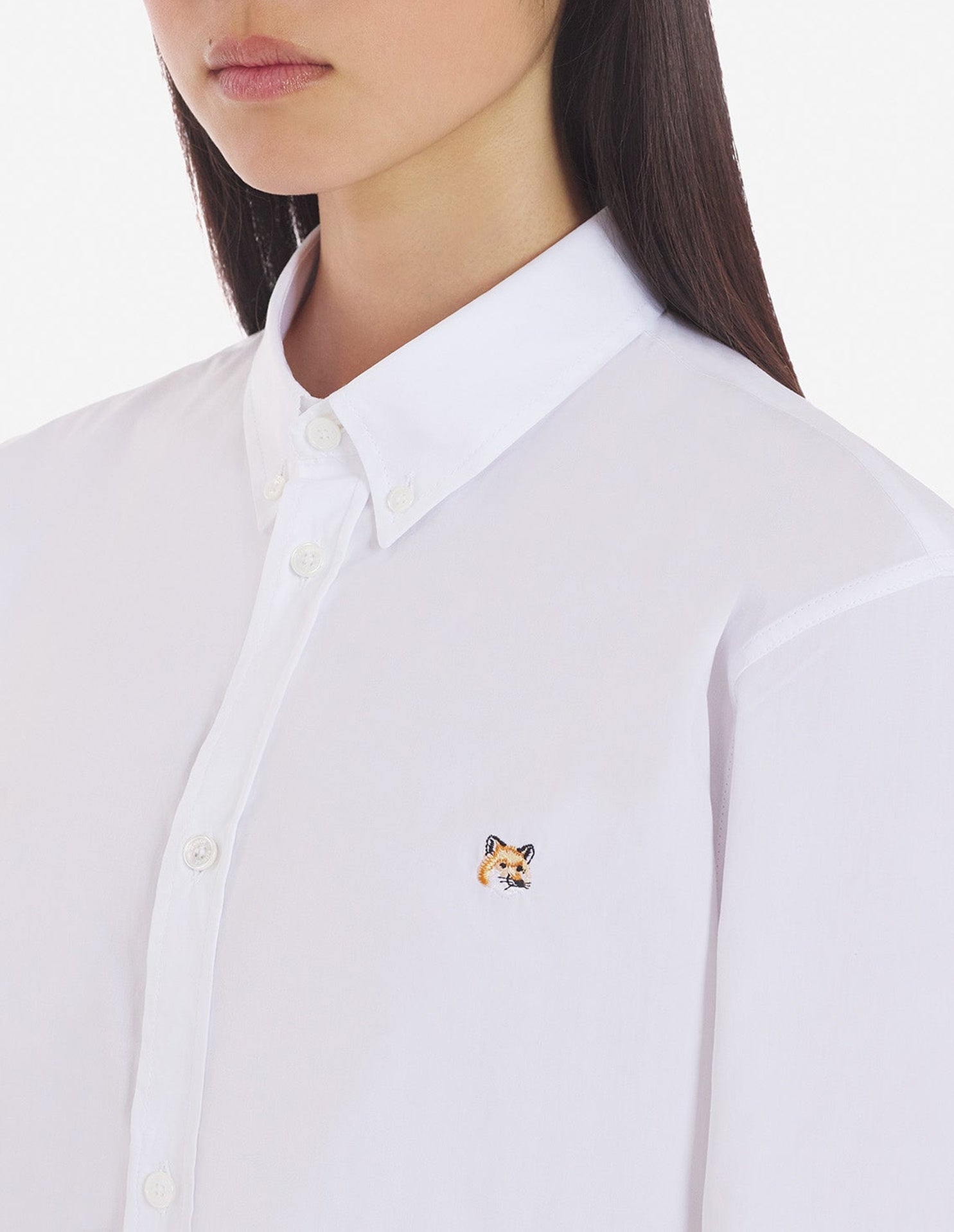 Chemise avec broderie - White