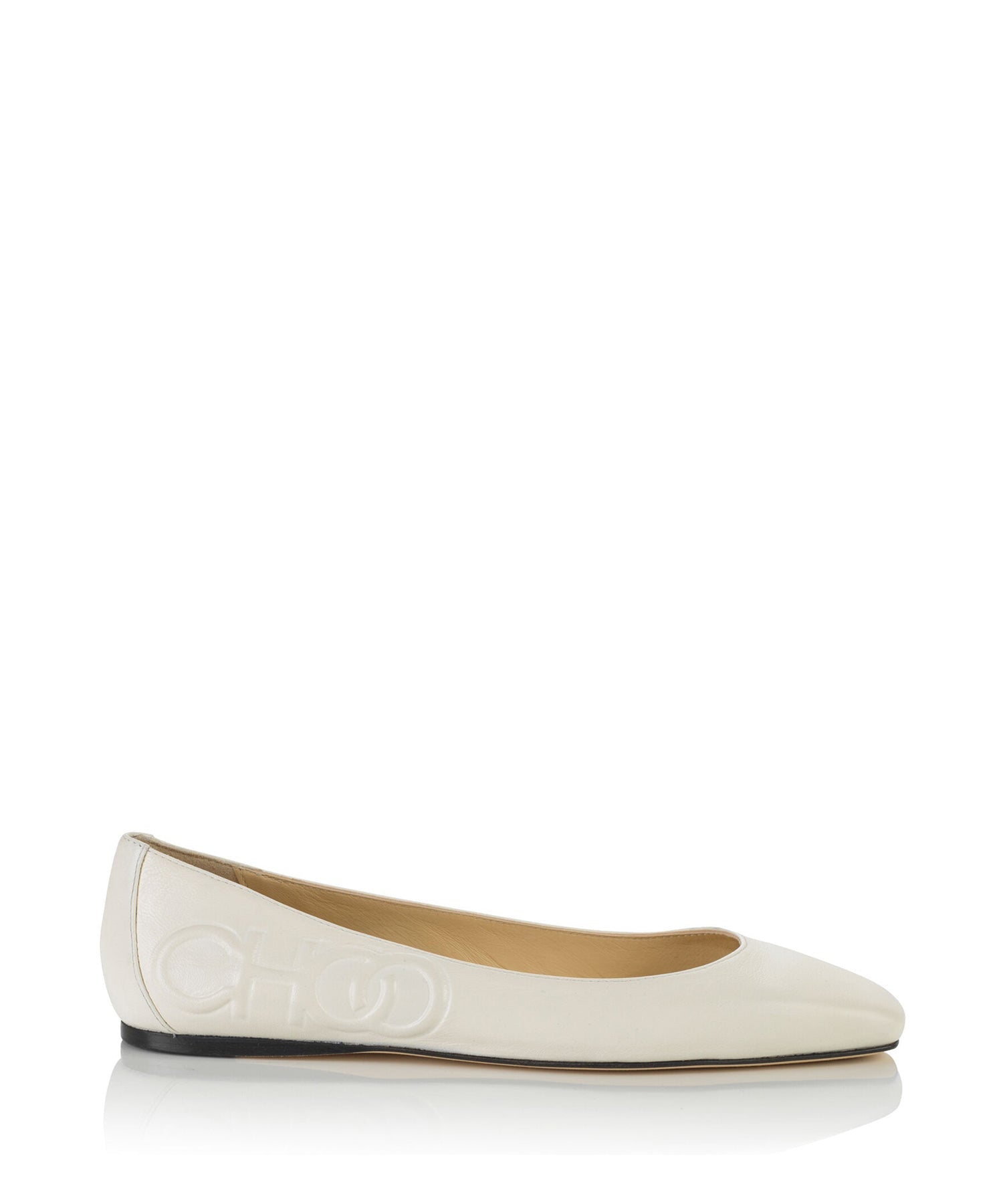 Gwenevere ballerinas in leather - Milk
