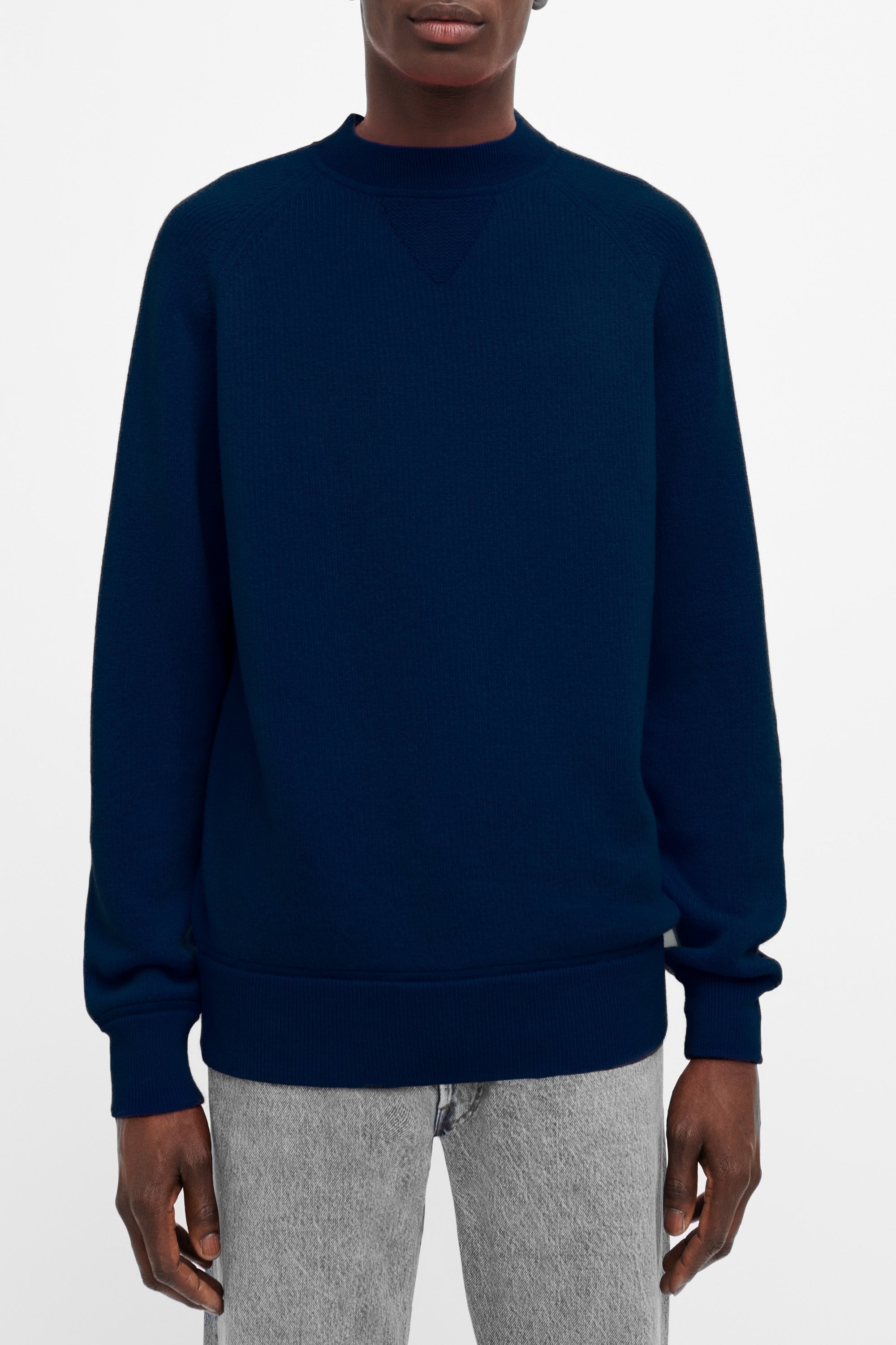 Pull unisexe Gwenn en cachemire - Bleu Pellat