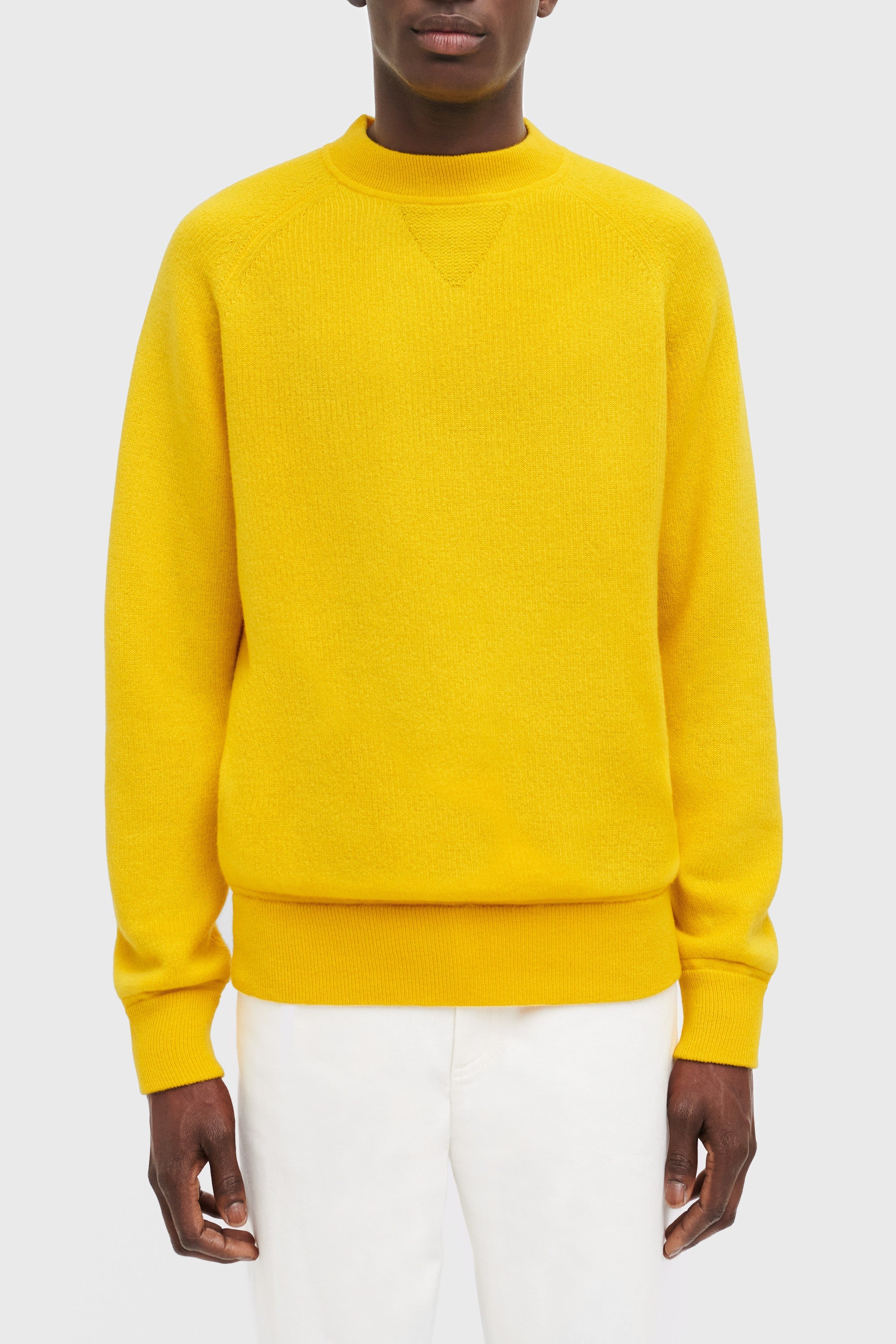 Pull unisexe Gwenn en cachemire - Jaune