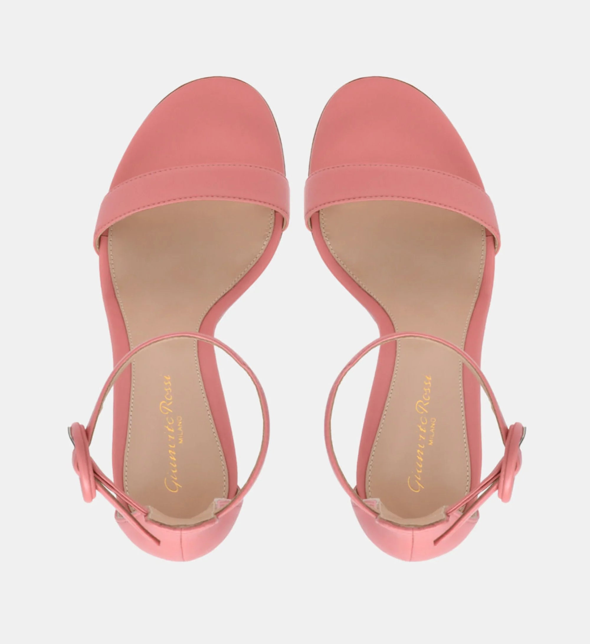 Sandales Portofino 85 en cuir lisse - Rose