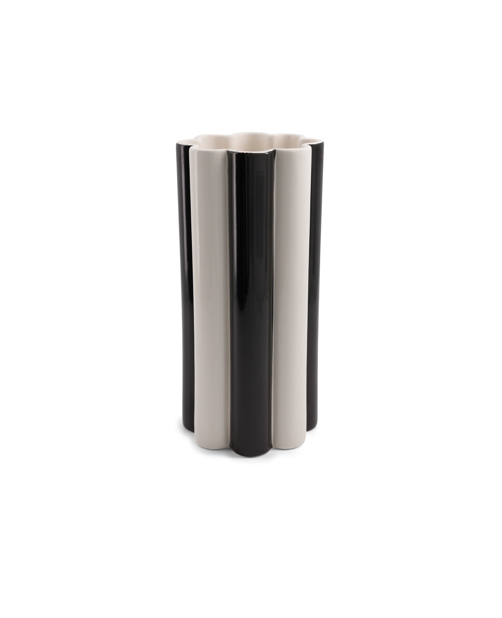 Vase Duetto Solo - Noir et Blanc