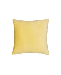 Coussin Carino en velours côtelé - Jaune