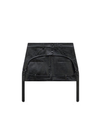 Jupe Racer en vinyle - Black