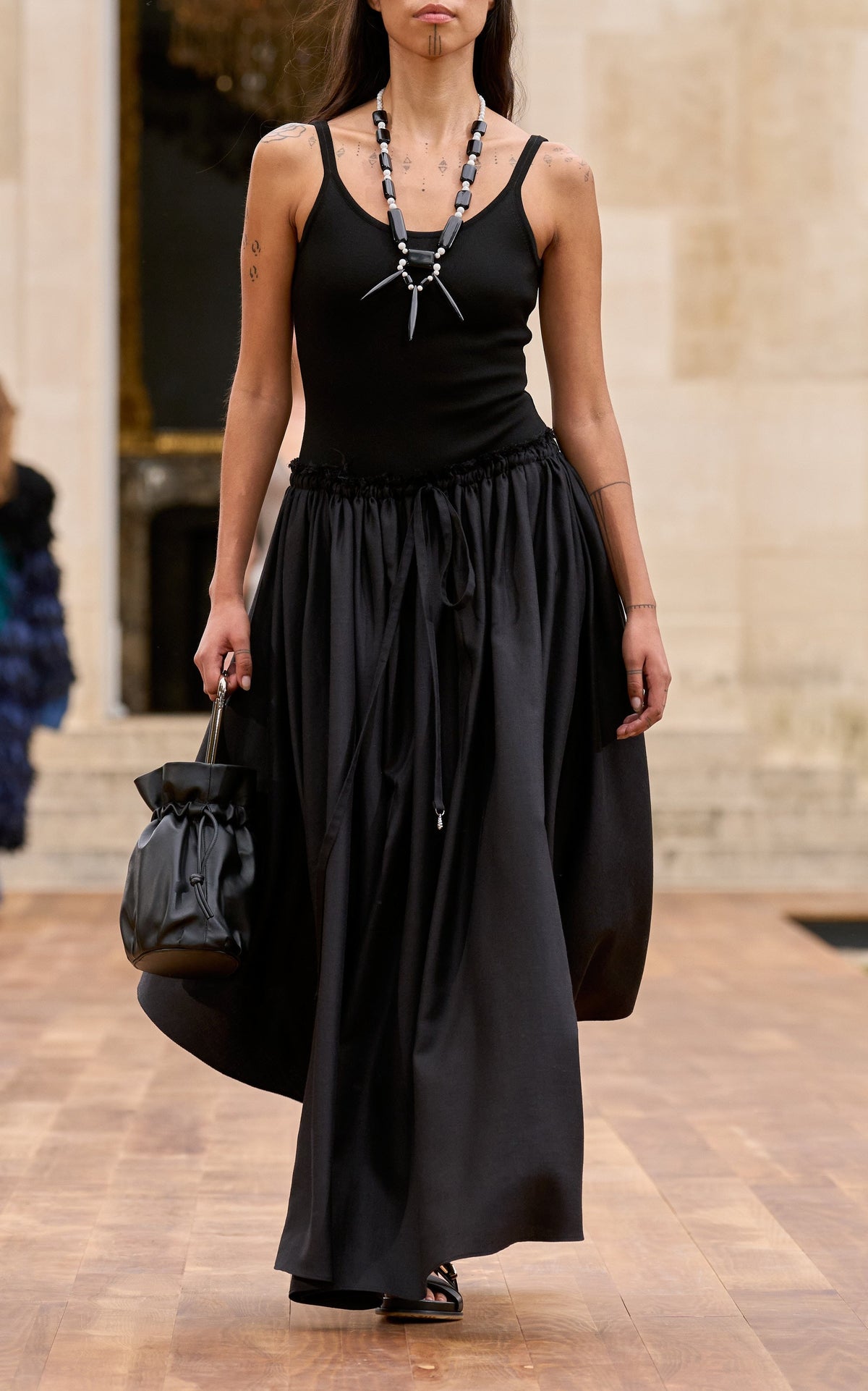 Black / Body Anjea en soie - Black