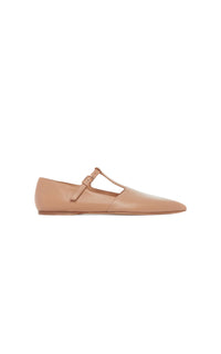 Dark Camel / Ballerines Lola en cuir - Dark Camel