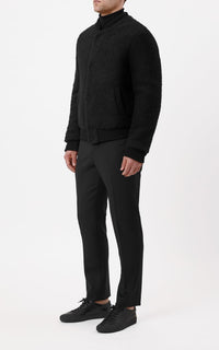 Black / Bomber Brandon en cachemire et laine - Black