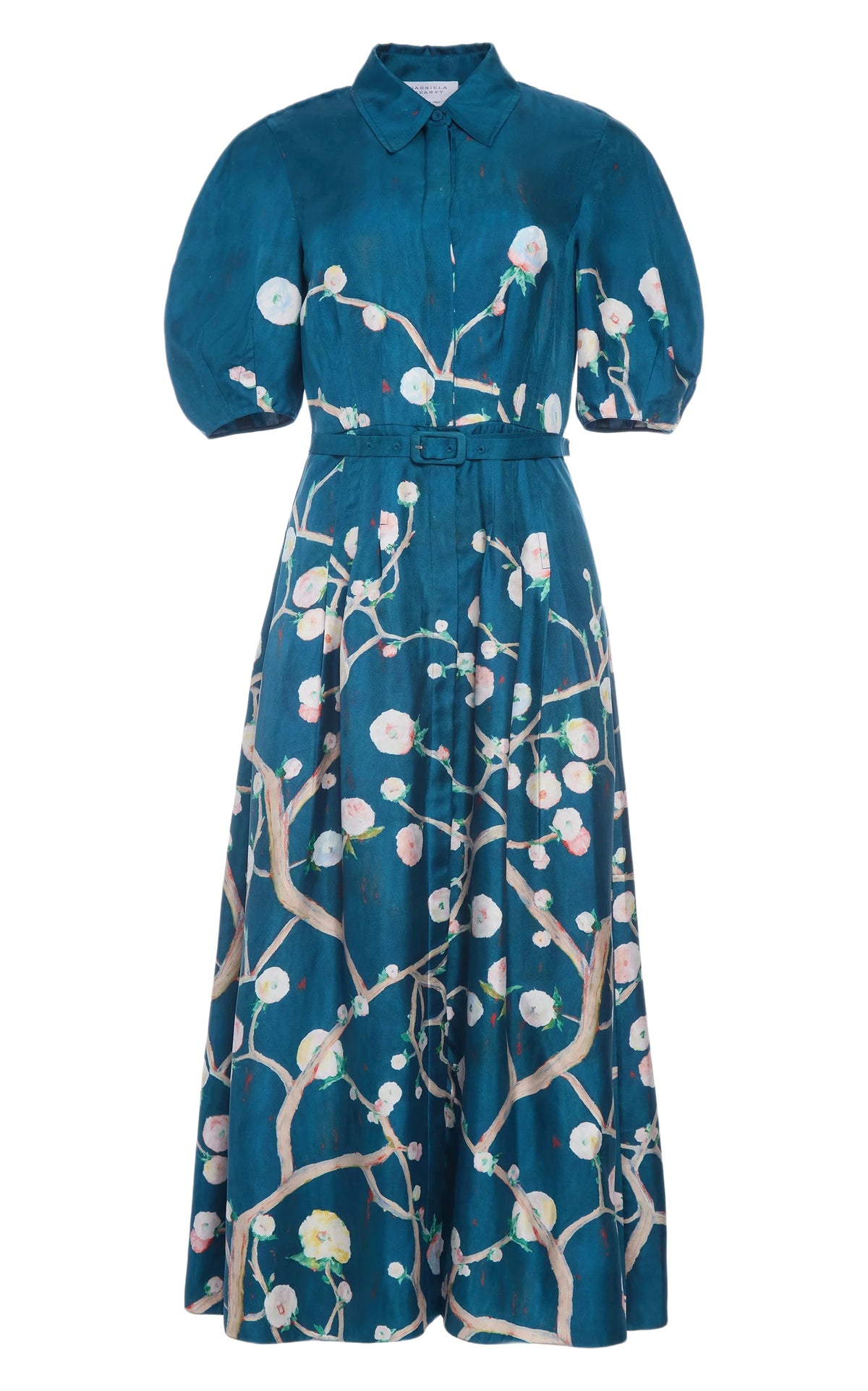 Blue Multi / Robe-chemise Maude en soie - Blue Multi
