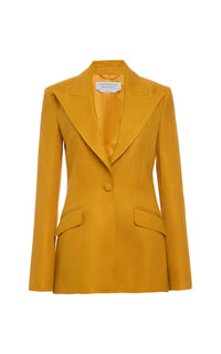 Golden Birch / Veste blazer Leiva en lin - Golden Birch