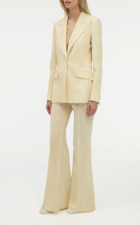 Ivory / Veste blazer Leiva en laine - Ivory