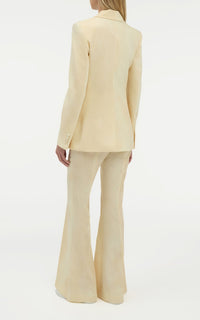 Ivory / Veste blazer Leiva en laine - Ivory